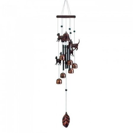 PIPERS PIT 26 in. Bronze Cats Wind Chimes PI2662069